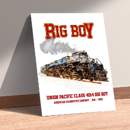 Big Boy Vintage ånglok American Locomotive Poster