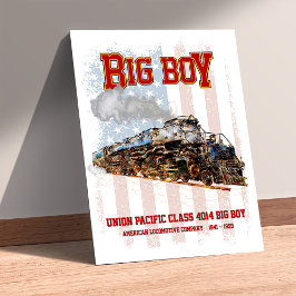 Big Boy Vintage ånglok American Locomotive Poster