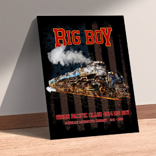Big Boy Vintage Steam Tåg American Locomotive Fototryck