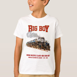 Big Boy Vintage Steam Tåg American Locomotive T Shirt