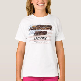 Big Boy Vintage Steam Tåg American Locomotive T Shirt