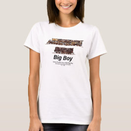 Big Boy Vintage Steam Tåg American Locomotive T Shirt