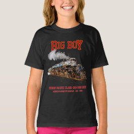 Big Boy Vintage Steam Tåg American Locomotive T Shirt