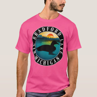 Big Bradford Sjö Loon Michigan Sunset T Shirt