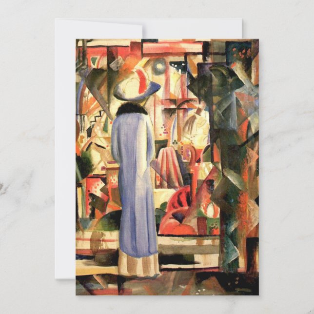 Big Bright Showcase by August Macke Julkort (Framsida)