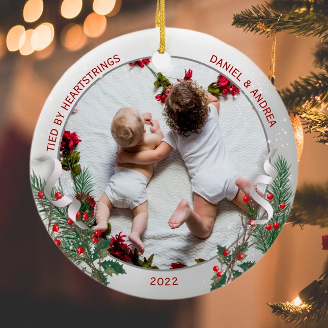 Big Bro 1:a julen Classic Silver Plant Ram O Julgransprydnad Keramik (Skapare uppladdad)