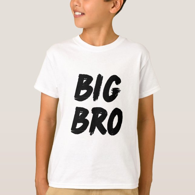 BIG BRO baby brodermeddelande, syskon-gåva T Shirt (Framsida)