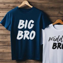 BIG BRO baby brodermeddelande, syskon-gåva T Shirt