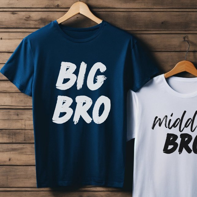 BIG BRO baby brodermeddelande, syskon-gåva T Shirt (Skapare uppladdad)
