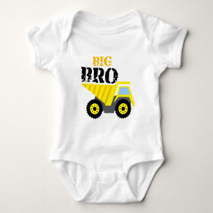 Big Bro Construction Gul Dumper Lastbil T Shirt