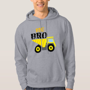 Big Bro Construction Gult Lastbil Hoodie