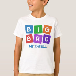 Big Bro CUSTOM NAME-kläder Tee Shirt