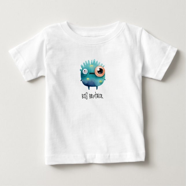 Big Bro eller Syrran Monster Crew T Shirt (Framsida)
