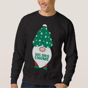 Big Bro Gnome Brother Gnomes Matching jul Pa Lång Ärmad Tröja