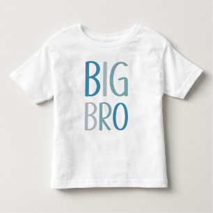 Big Bro-Grönten och Blue Text Boys Syskon Brother T Shirt