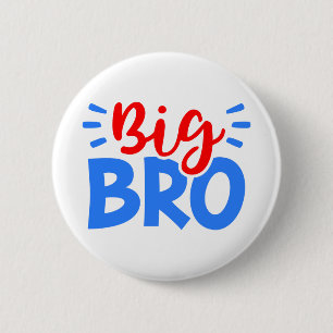 BIG BRO i rött och blått Knapp