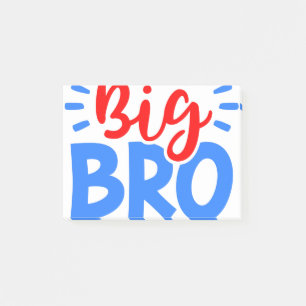 BIG BRO i rött och blått Post-it Block
