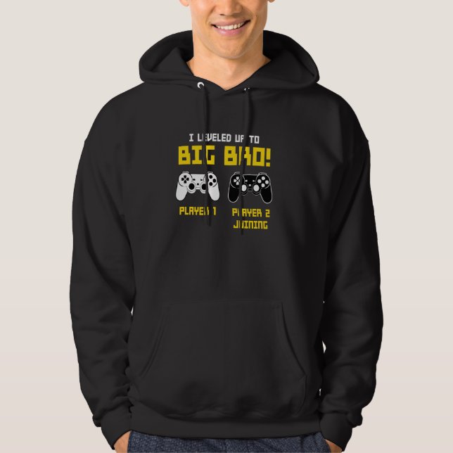 Big Bro-meddelande Brother Gamer Controller Gami Hoodie (Framsida)