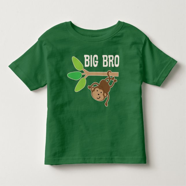 Big Bro Monkey Brother Boys T-shirt (Framsida)