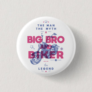 Big bro och biker mannen myten i legenden knapp