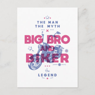 Big bro och biker mannen myten i legenden vykort