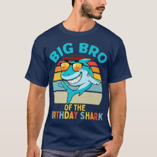 Big Bro of the Shark Birthday Brother Matching Fam T Shirt