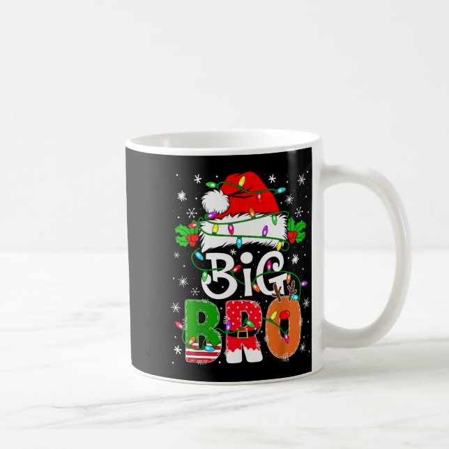 Big Bro Santa New Sibling Brother Announcement Xma Kaffemugg (Höger)