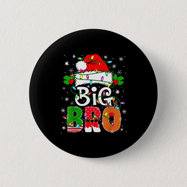 Big Bro Santa New Sibling Brother Announcement Xma Knapp (Framsida)