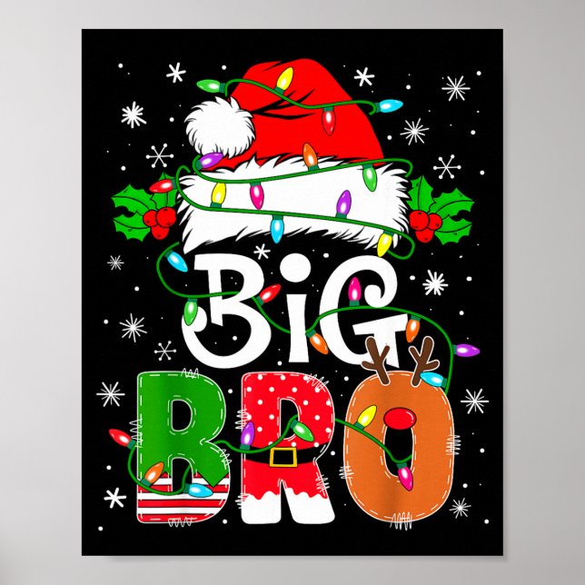 Big Bro Santa New Sibling Brother Announcement Xma Poster (Framsidan)