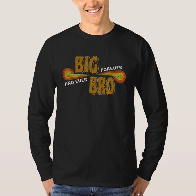BIG BRO Sibling Family Sister Boy Big Brother T Shirt (Framsida)