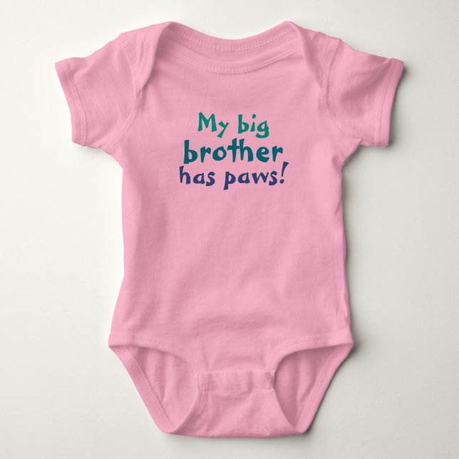 Big bror har tassar tee shirt (Framsida)
