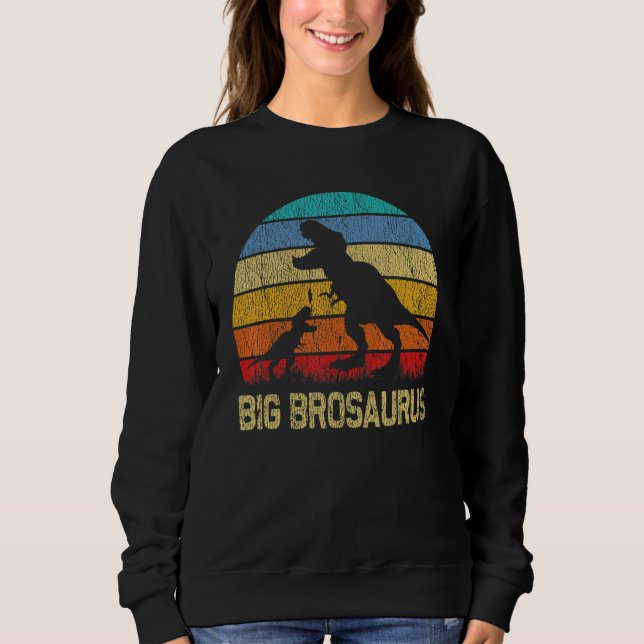 Big BroSaurus T Rex Dinosaur Big Brother Saurus Fa Shirt (Framsida)