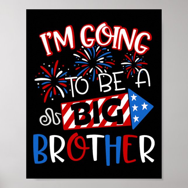 Big Brother 4:e juli Fireworks Gravid Announc Poster (Framsidan)