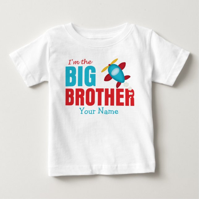Big Brother Airplane Personlig T-shirt (Framsida)