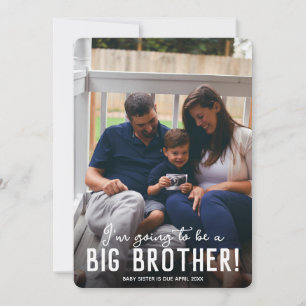 Big Brother Anpassningsbar Photo Syskon Gravid Meddelande