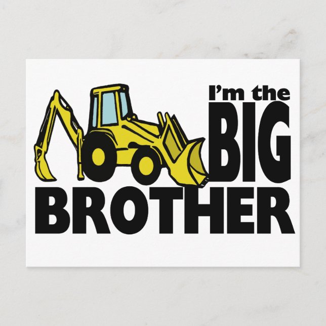 Big Brother Backhoe Vykort (Framsida)