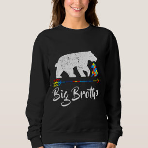 Big Brother Bear Autism Awareness Autism Mamma T Shirt