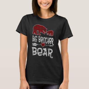 Big Brother Bear Buffalo Red Plade Arrow jul T Shirt