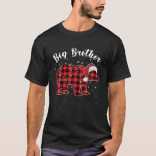 Big Brother Bear Buffalo Red Play Family Christma T Shirt