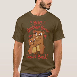 Big Brother-Bear känner till Best Cute Kärlek Fami T Shirt