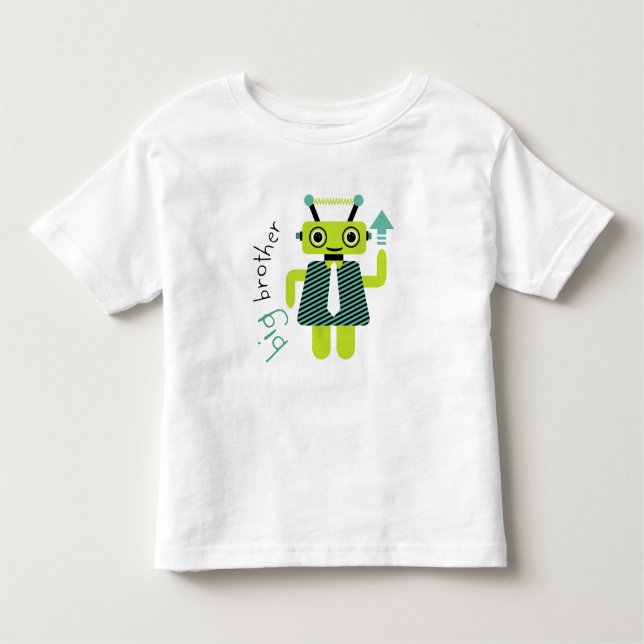 Big Brother Beep Beep Beep Robot T Shirt (Framsida)