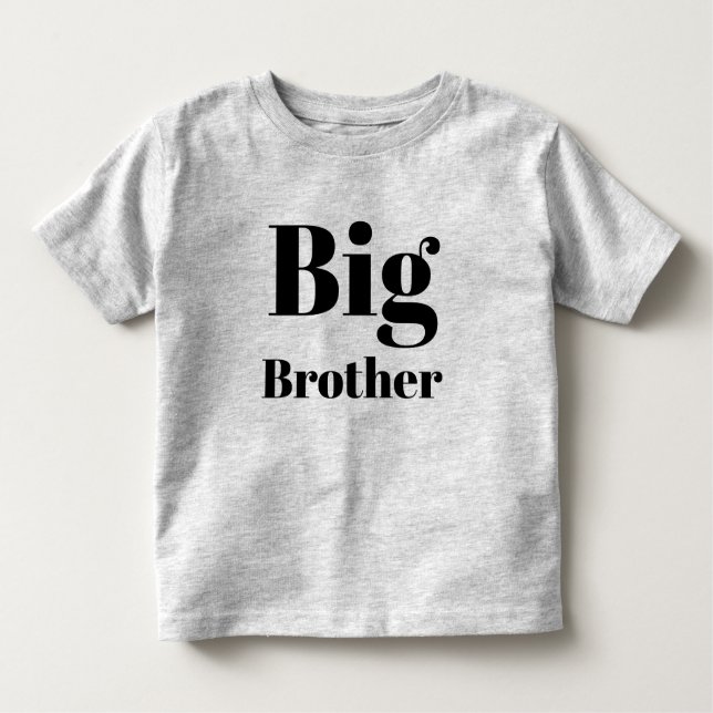 Big Brother Black brev Söt T Shirt (Framsida)