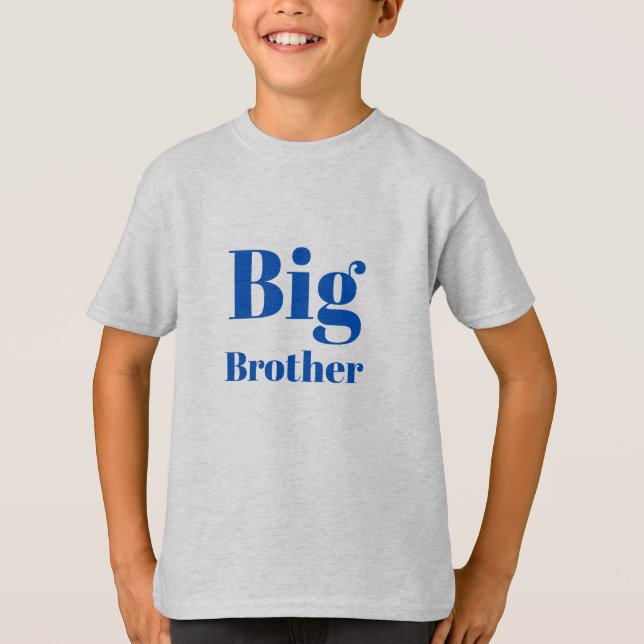 Big Brother Blue brev Boys T-Shirts (Framsida)