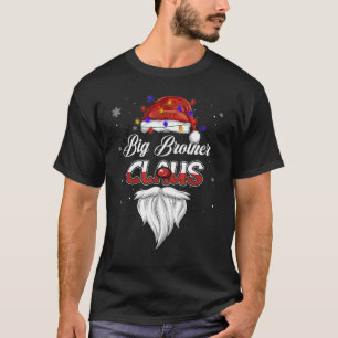 Big Brother Claus Hat Ljus jul Pajama Fami T Shirt