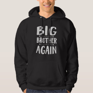 Big Brother Cute Boho Syskon Gravid Anno Hoodie