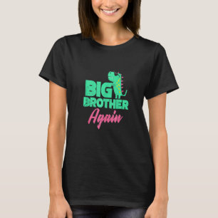 Big Brother Cute Dinosaur Boy och Småbarn T Shirt