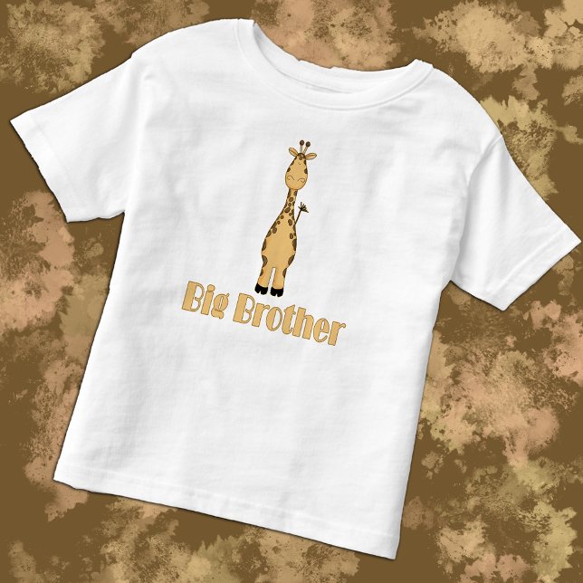 Big Brother Cute Whimsical Giraffe Tee Shirt (Skapare uppladdad)