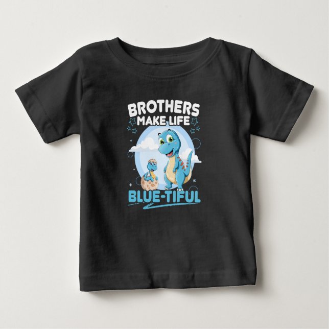 Big Brother Dinosaur Bevacker Life Pun T Shirt (Framsida)
