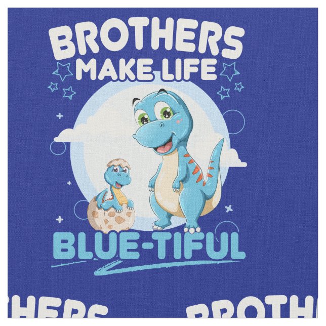 Big Brother Dinosaur Bevacker Life Pun Tyg (Närbild)