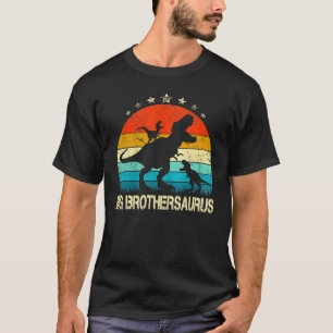 Big Brother Dinosaur Big Brothersaurus 2 två barn T Shirt
